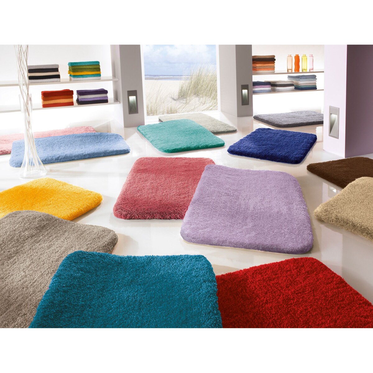 Kleine Wolke Relax Dywanik łazienkowy czerwony 55x 65 cm