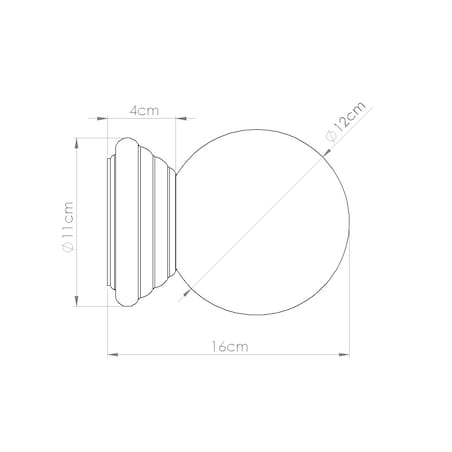 Kinkiet ZORI brzoskwiniowy IP44