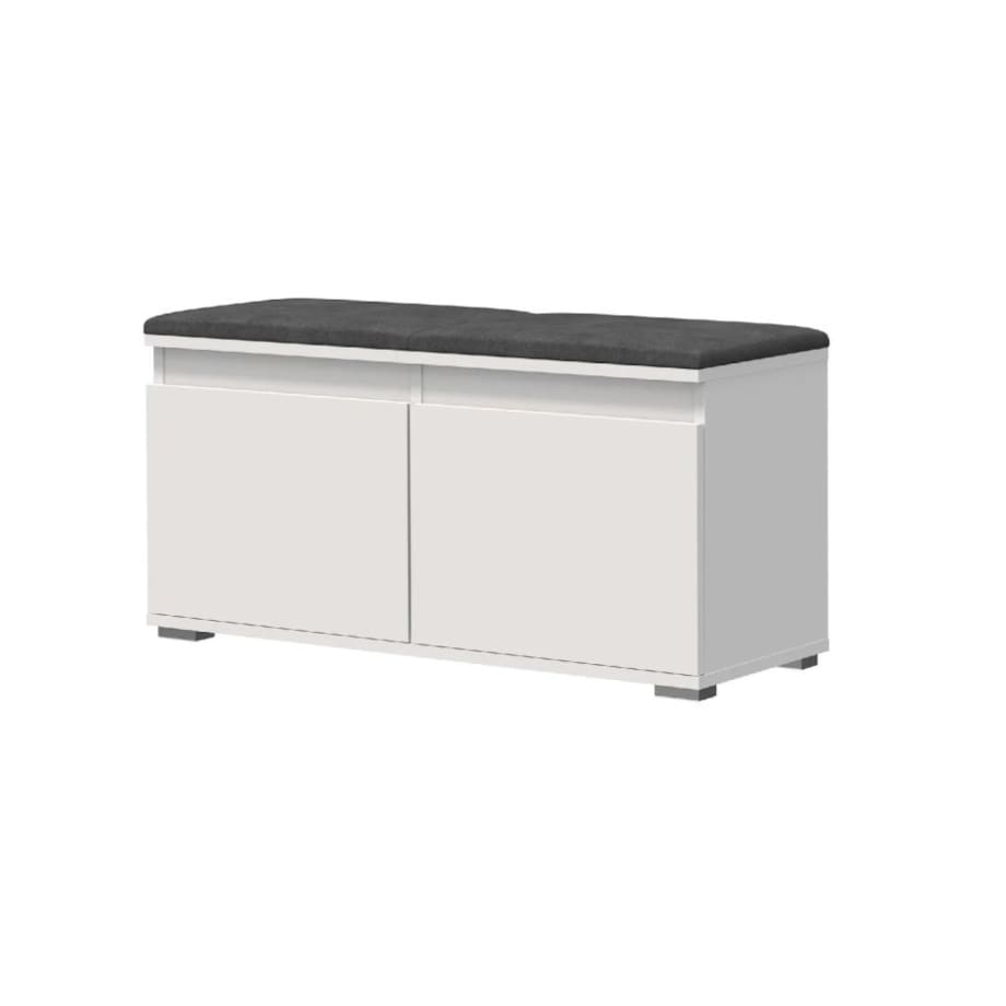 Szafka na buty z siedziskiem SINGAPUR 100 biała/szara