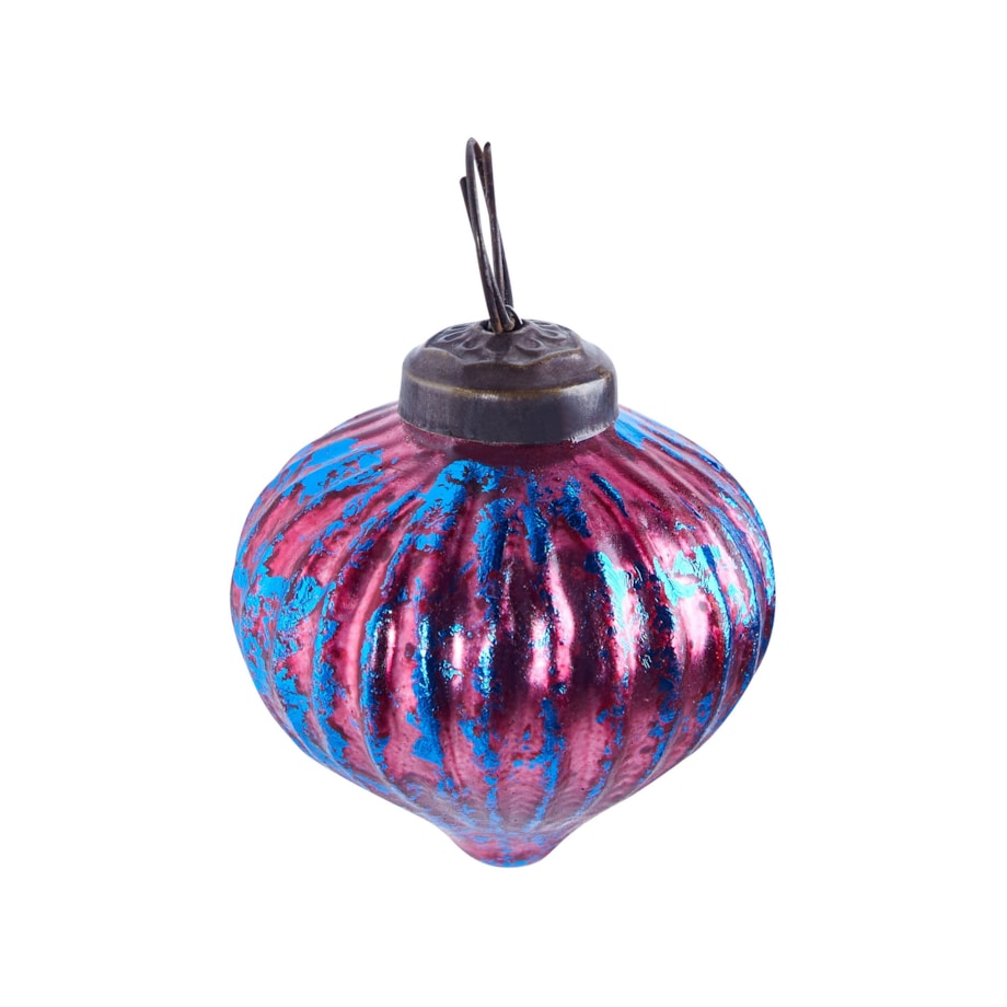 Zestaw 6 bombek szklanych różowy ASTRALE