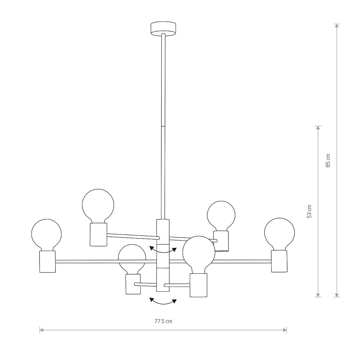 Lampa sufitowa 7932 RADIUS Czarny Nowodvorski