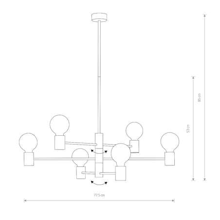 Lampa sufitowa 7932 RADIUS Czarny Nowodvorski