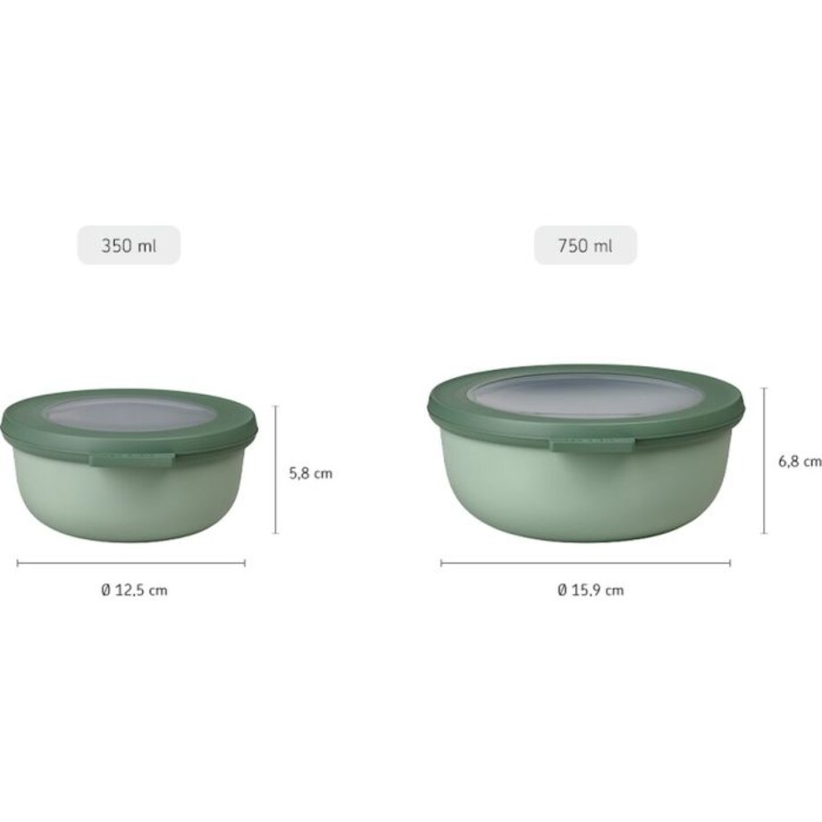 Zestaw 4 misek Cirqula okrągła 350 750 1250 2250 ml Nordic Lilac 106232074600