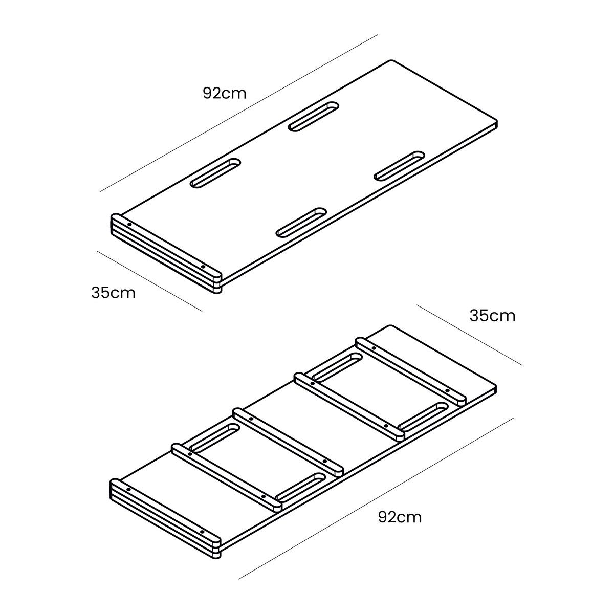 Large Dream Rocker Naturalne Drewno