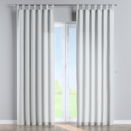 Zasłona na szelkach 1 szt. 130x245 gołębi srebrny z połyskiem