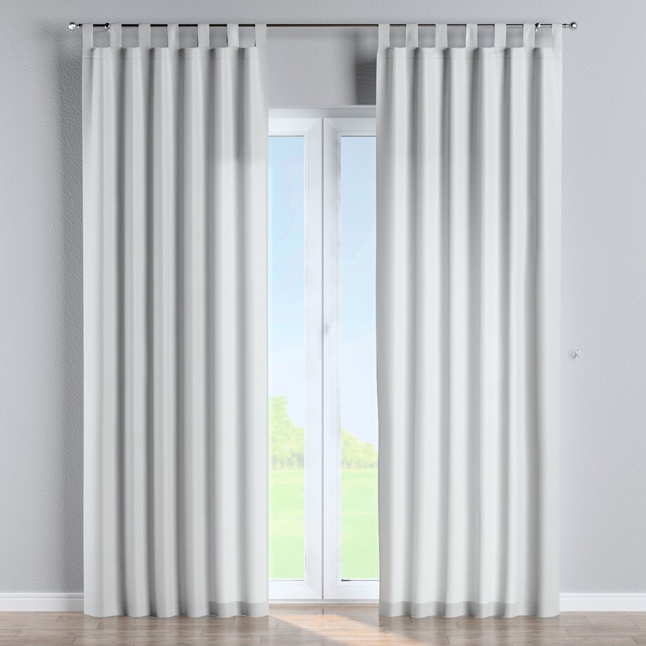 Zasłona na szelkach 1 szt. 130x245 gołębi srebrny z połyskiem