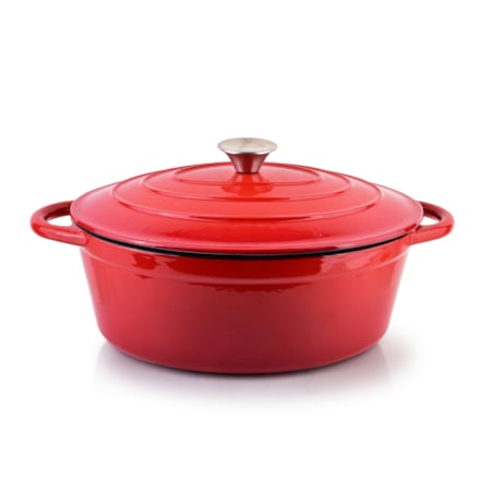 RODELUXE Gęsiarka żeliwna emaliowana 30x38xh17cm