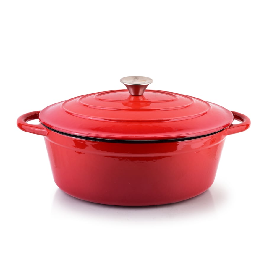 RODELUXE Gęsiarka żeliwna emaliowana 30x38xh17cm