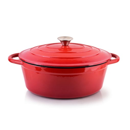 RODELUXE Gęsiarka żeliwna emaliowana 30x38xh17cm