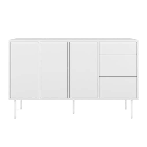 Biała nowoczesna komoda Dancan MIRKA / szer. 130 cm