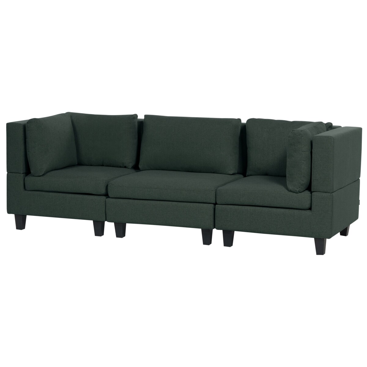 Sofa modułowa 3-osobowa ciemnozielona UNSTAD