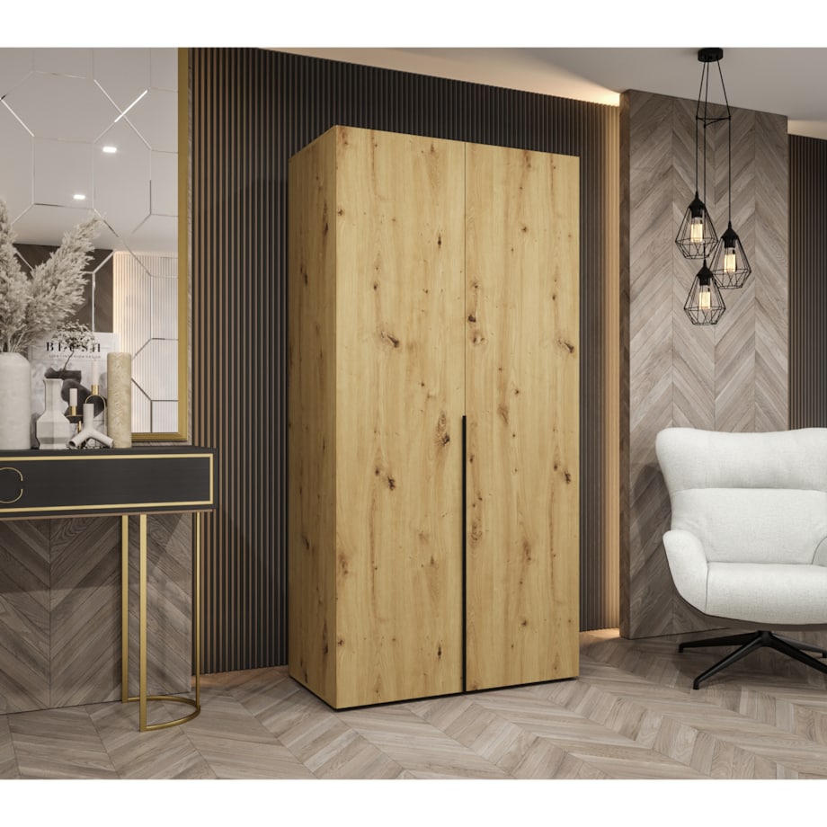 Szafa uchylna otwierana ALICANTE 1 100 wys. 202 cm Artisan + u. Czarny