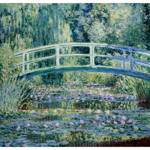Obraz Lilie wodne i most japoński Claude Monet 50cm/50cm