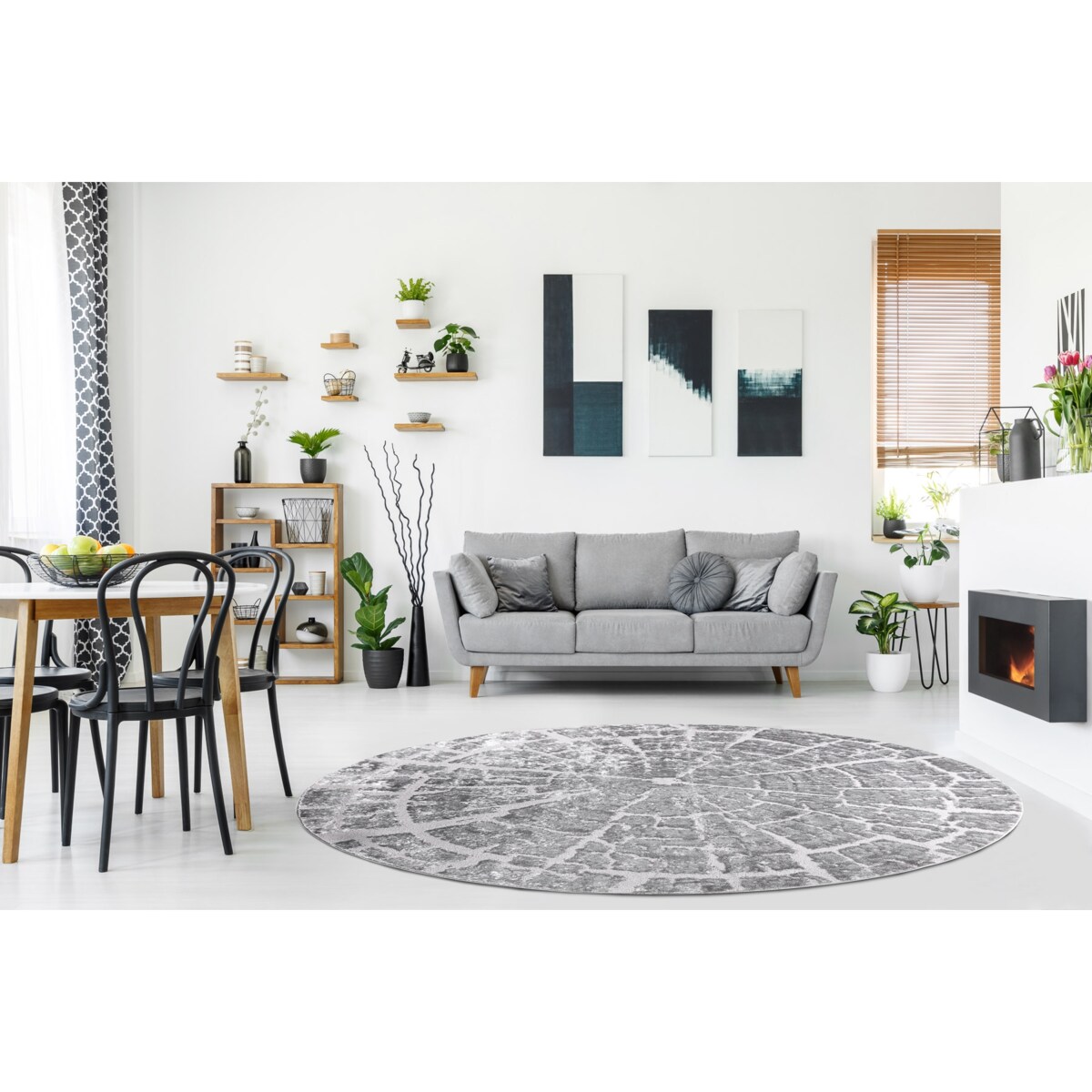 Dywan MEFE nowoczesny Koło 6185 Pień koło 120 cm