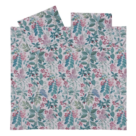 Komplet pościeli bawełnianej Leafy Charm 220x200cm, 220 x 200 cm