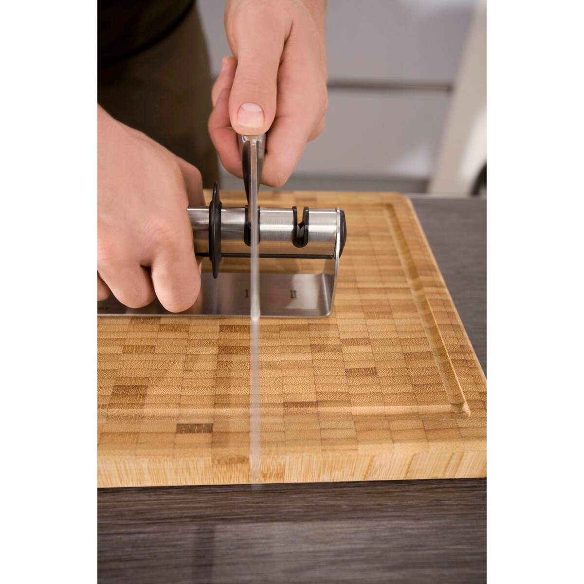 Stalowo-ceramiczna podwójna ostrzałka krążkowa Zwilling