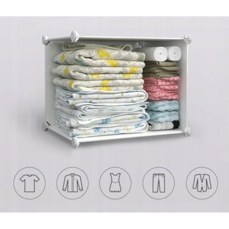 Szafa modułowa duża regał garderoba dla dzieci kolorowa xxl bajkowa kotek