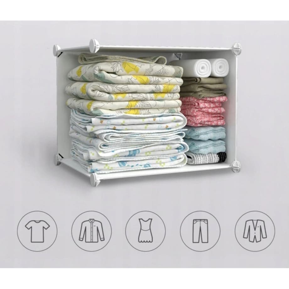 Szafa modułowa duża regał garderoba dla dzieci kolorowa xxl bajkowa kotek