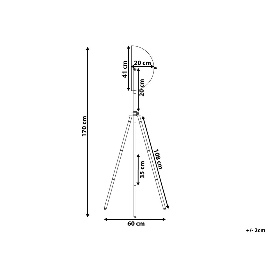 Lampa podłogowa THAMES Metal Czarny