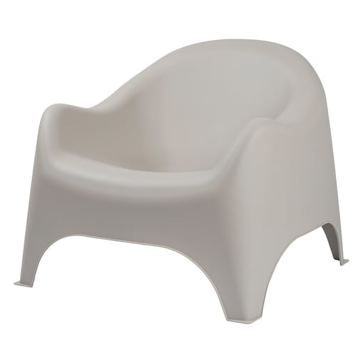 Fotel ogrodowy wypoczynkowy Dumbo na taras, balkon beżowy