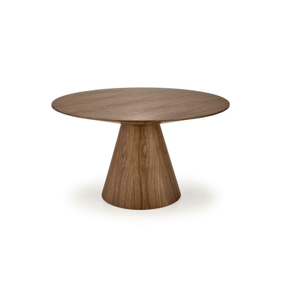 STÓŁ OKRĄGŁY Obituar 136 cm ORZECHOWY 4-5 osobowy