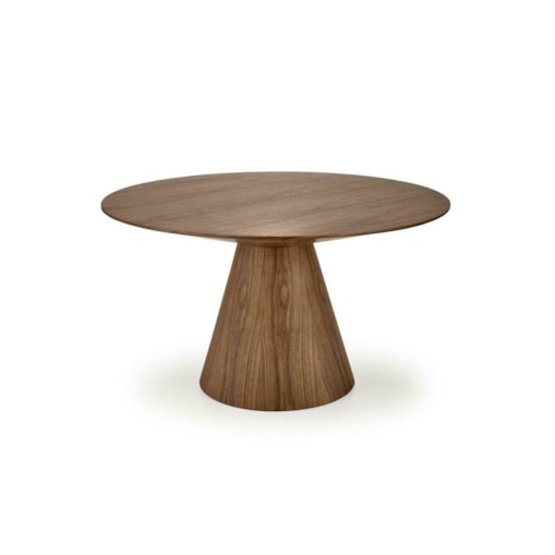 STÓŁ OKRĄGŁY Obituar 136 cm ORZECHOWY 4-5 osobowy