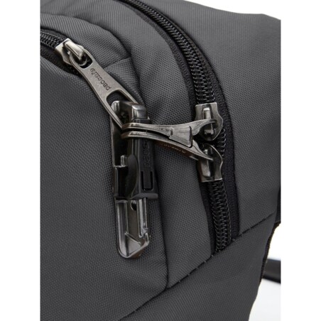 Saszetka nerka antykradzieżowa z recykling Pacsafe Vibe 100 - ciemnoszary