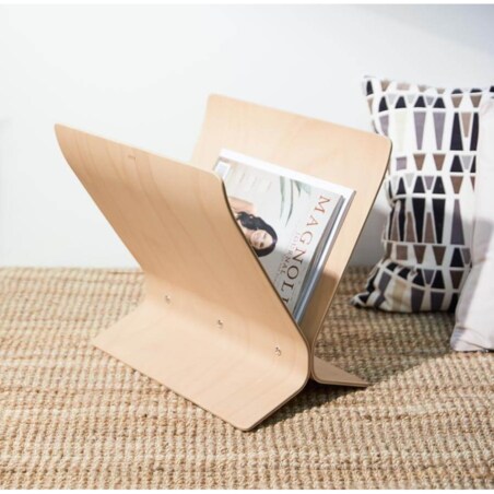 Gazetnik drewniany (naturalny) Arling Umbra