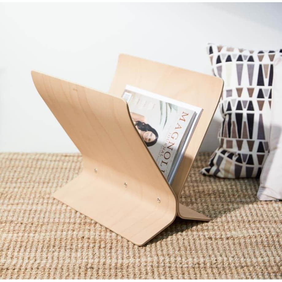 Gazetnik drewniany (naturalny) Arling Umbra