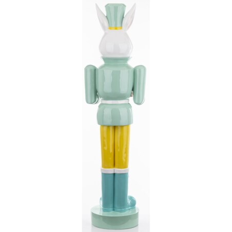 Figurka - Królik w mundurze 96x25x26 cm JUNDIUN z doniczką