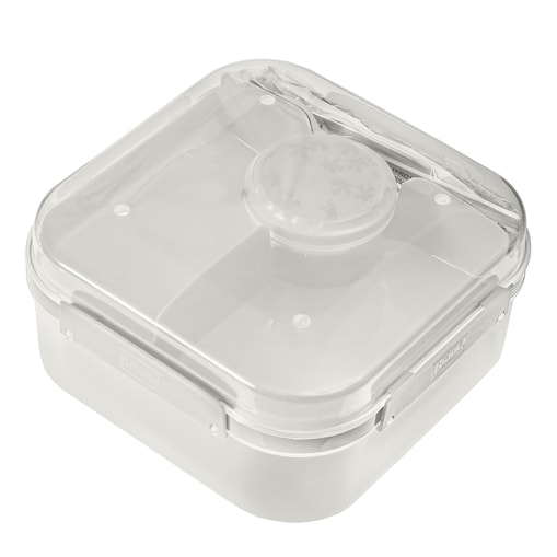 Pojemnik Śniadaniowy Plastikowy Śniadaniówka Lunch Box 1.6 L Biały