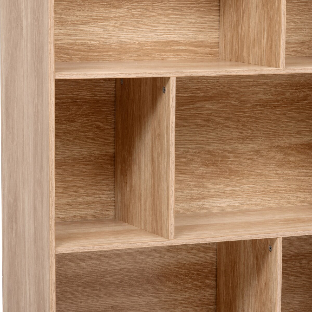 Regał na książki nieregularne półki wnęki ABANA, 80 x 30 x 160 cm