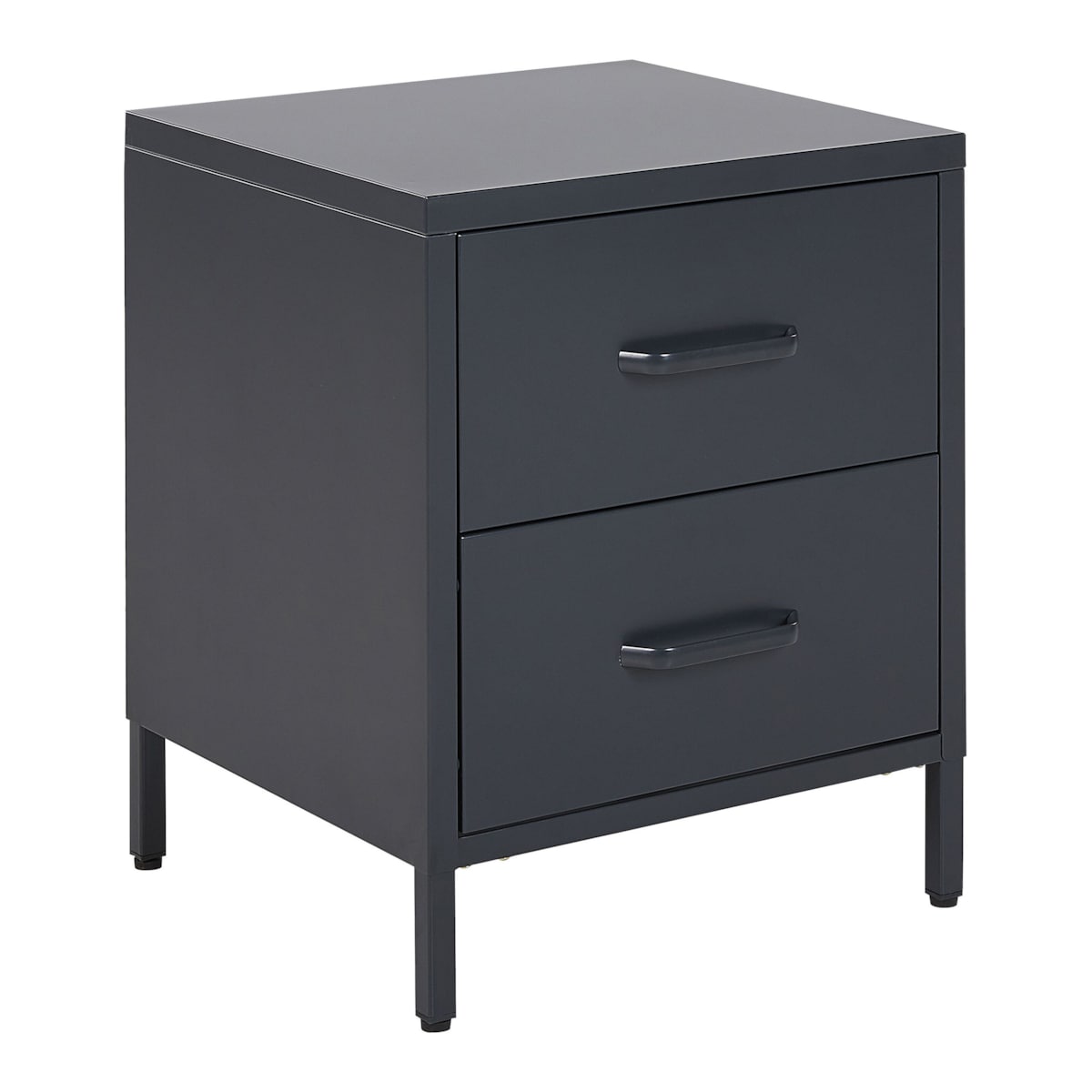 Szafka nocna metalowa grafitowa MALAVI