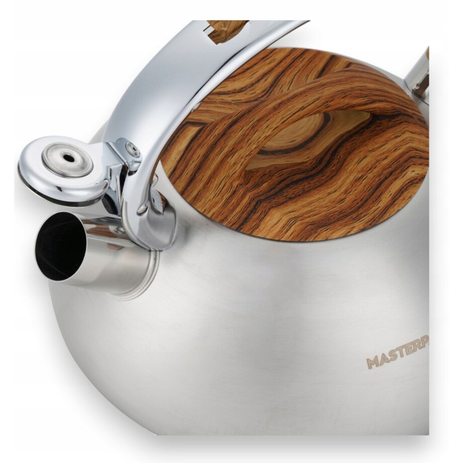 Duży Solidny Czajnik Z Gwizdkiem Stali Nierdzewnej 3L Na Indukcję Gaz