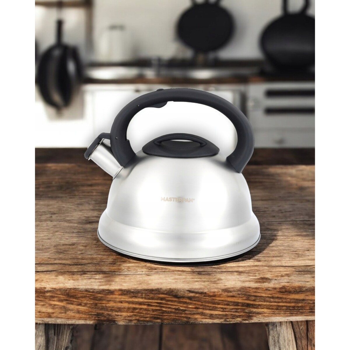 Duży Tradycyjny Czajnik Z Gwizdkiem Stali Nierdzewnej 3L Na Indukcję Gaz