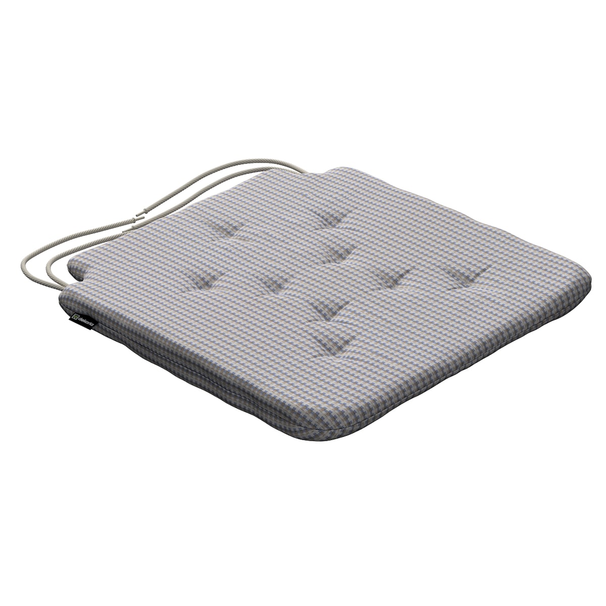 Poduszka na krzesło Olek, beżowo-niebieski, 42 x 41 x 3,5 cm, Living II