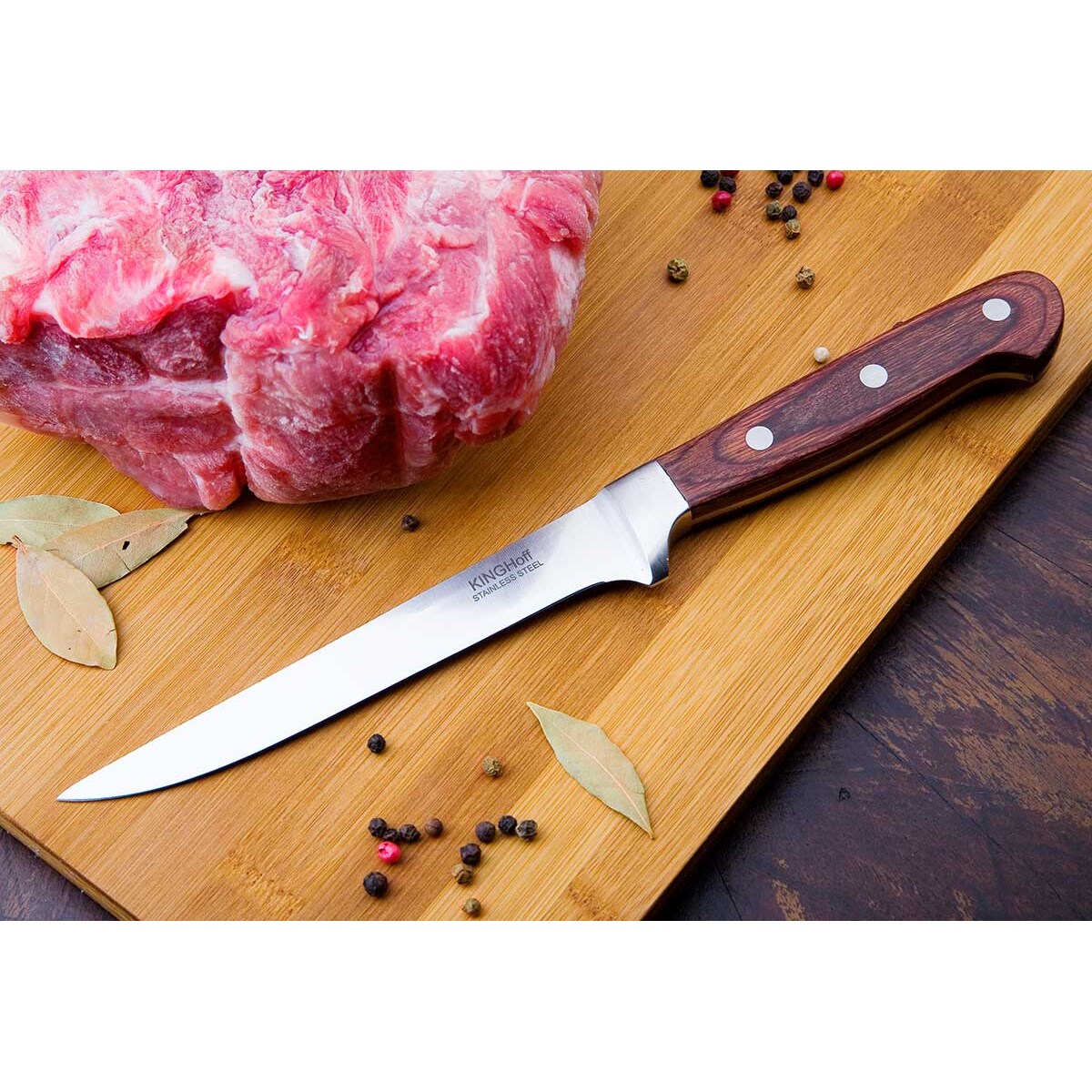 Stalowy nóż do filetowania 15cm kuchenny pojedyńczy KINGHOFF