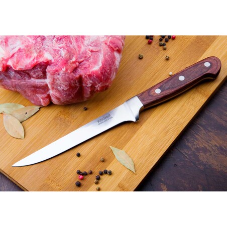 Stalowy nóż do filetowania 15cm kuchenny pojedyńczy KINGHOFF