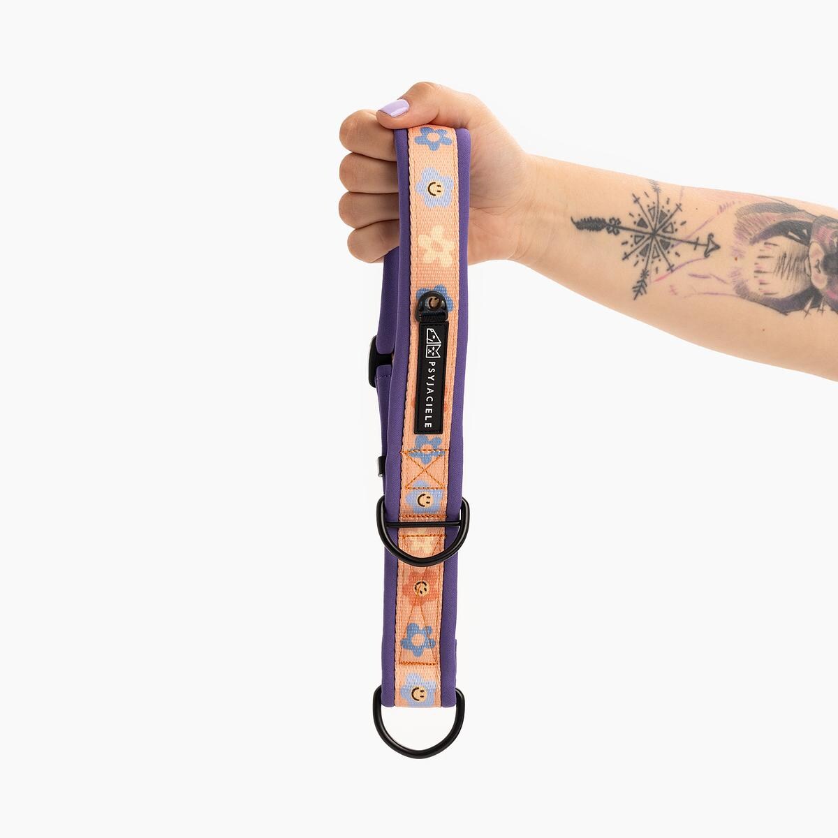 Obroża półzaciskowa SUPER SOFT "Oopsy Daisy" - Szerokość taśmy: 38mm, Rozmiar: XL