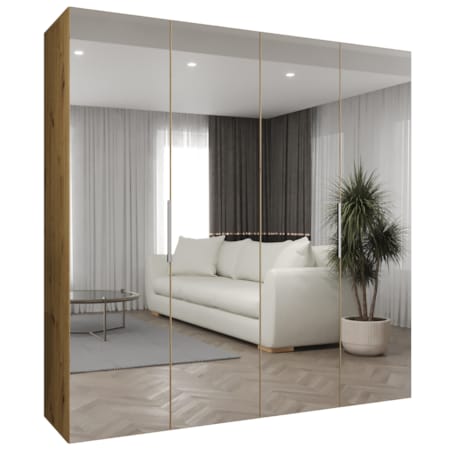 Szafa uchylna otwierana MARBELLA 3 200 wys. 202 cm Artisan + u. Czarny