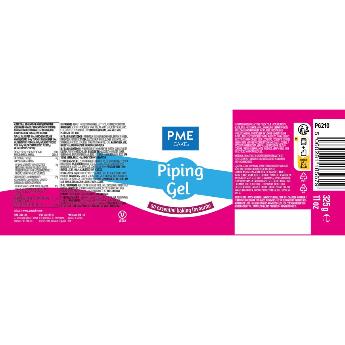 PME Jadalny żel do dekoracji 325 g