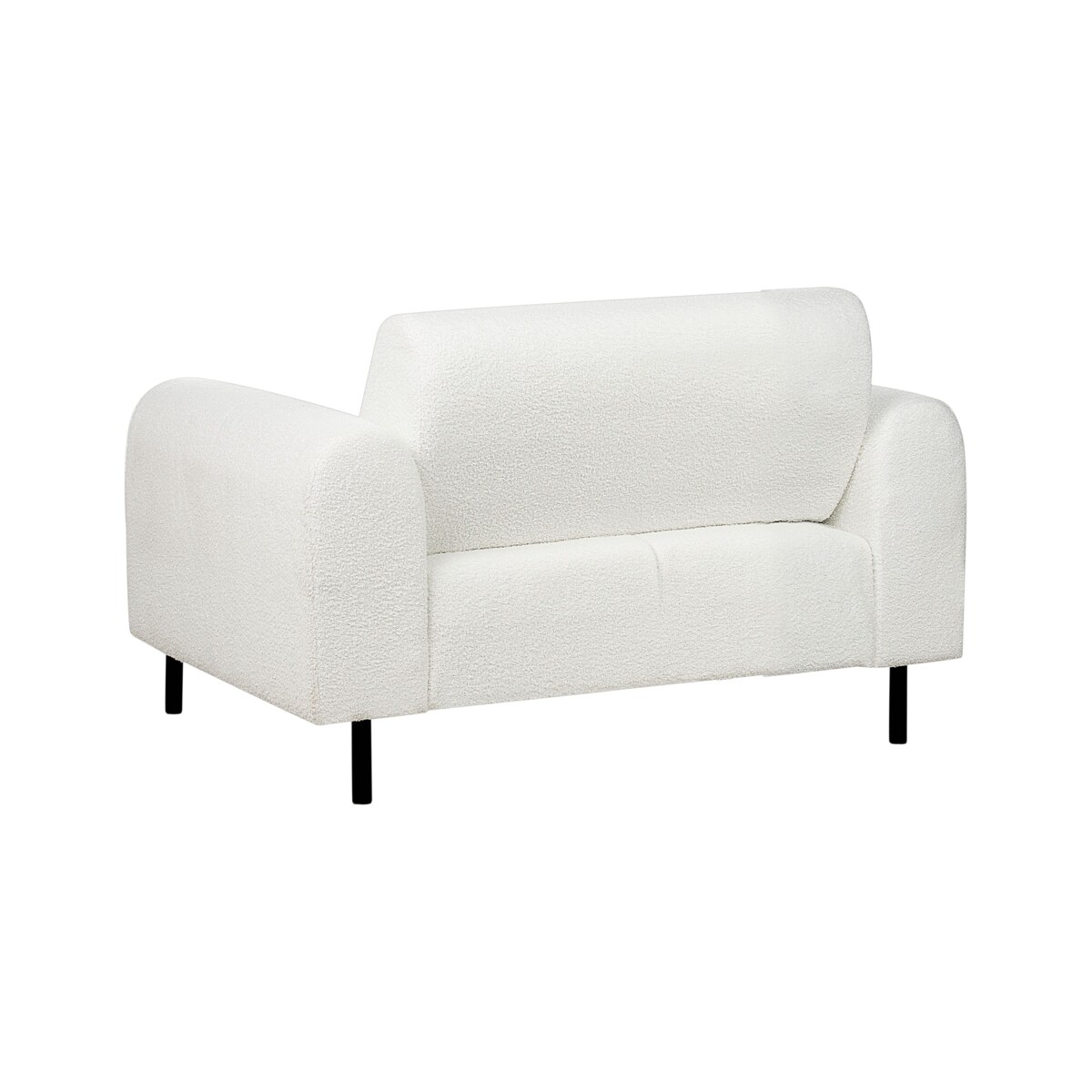 Fotel boucle biały ASKIM