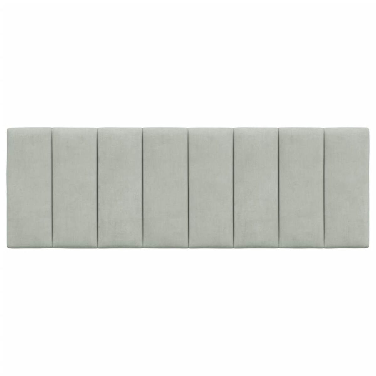 vidaXL Poduszka na wezgłowie, Hanko, jasnoszara, 140 cm, aksamitna