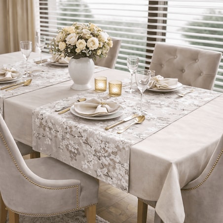 Bieżnik z motywem gałązek Twigs – 50 × 150 cm