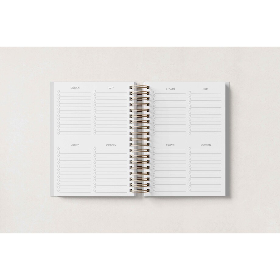 PLANNER NIEDATOWANY TYGODNIOWY – WHITE BEET