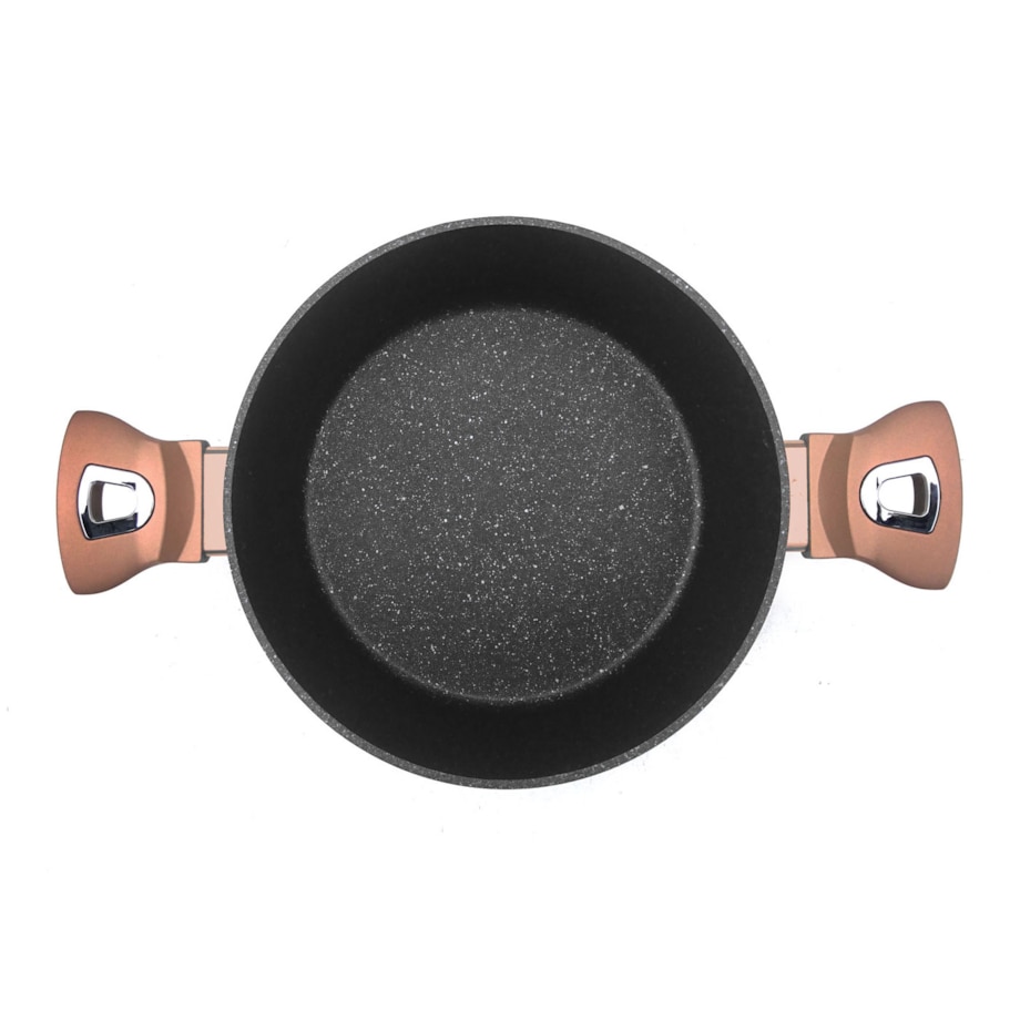 Garnek 6L z pokrywką 28cm miedziany BerlingerHaus BH-1516