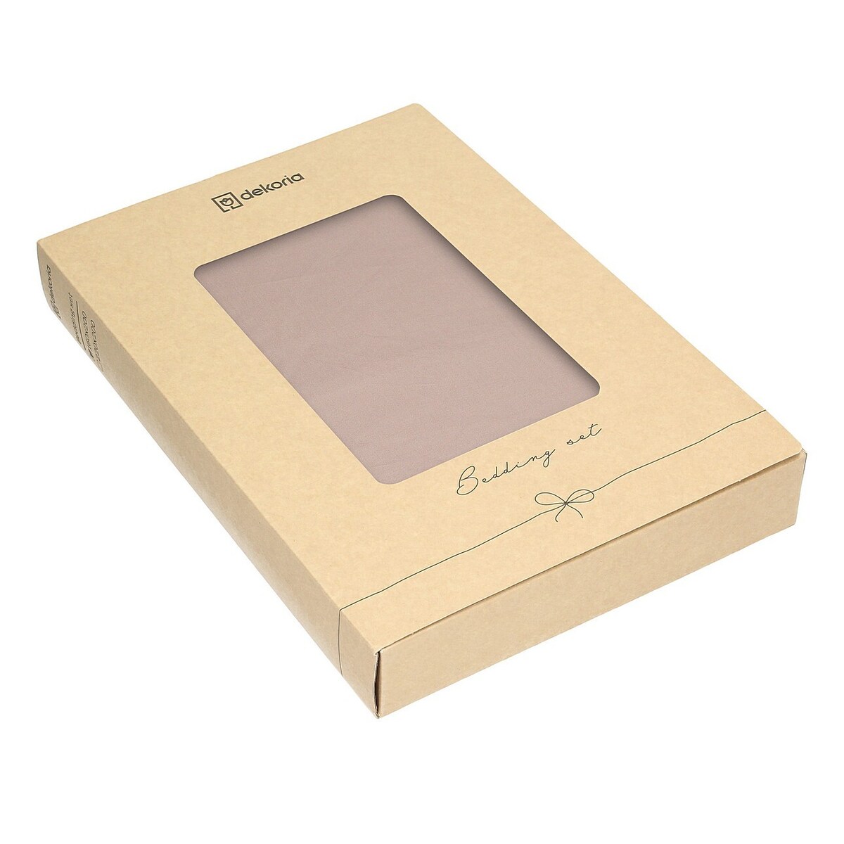 Pościel z satyny bawełnianej Rose beige 160x200 cm, 160x200 cm