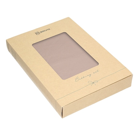 Pościel z satyny bawełnianej Rose beige 160x200 cm, 160x200 cm