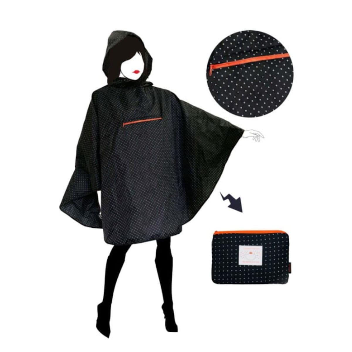 Peleryna przeciwdeszczowa Poncho CHAT