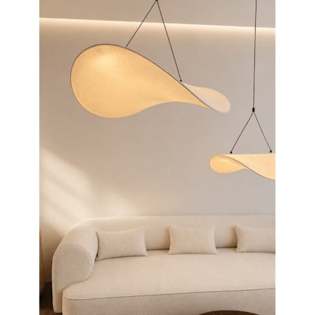 Lampa wisząca Hikari L biała Monnarita